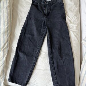 Micaela Greg Faded Black Panel Jeans